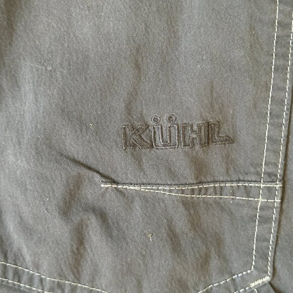 Kuhl Men's Hiking Pants 38x30 Born In The Mountains Dark Gray Cotton Blend Pants - Picture 10 of 12